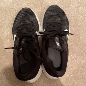 Nike black running shoes